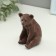 Figure "Bear sits" 9x5cm, brown