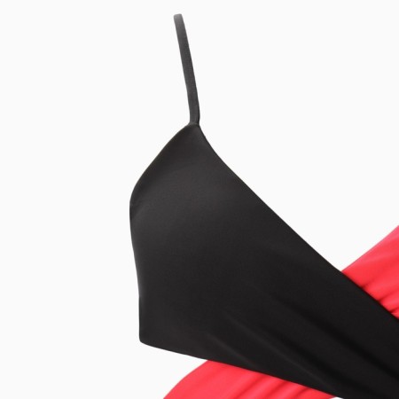 Separate swimsuit, black/pink color, size 48-7