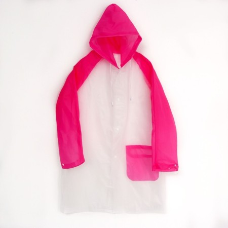 Children's raincoat "Walking in the rain", Pink, L, mix-3