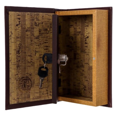 Safe wood leather "Sovereign treasury" 21x13x5 cm-7
