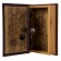 Safe wood leather "Sovereign treasury" 21x13x5 cm