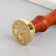 Printing for wax with a wooden handle "Kit floats in the city" 9x2.5x2.5 cm