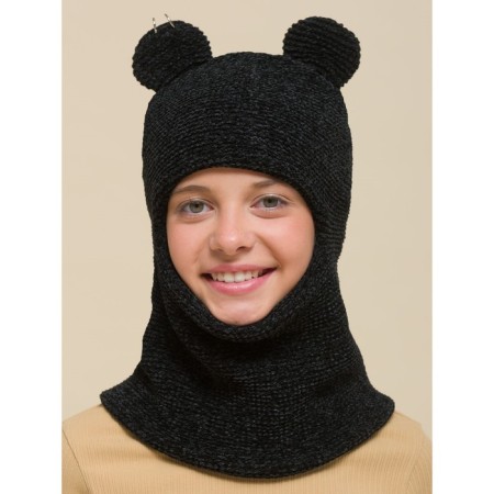Children's hat, size 48-50, black color-3