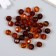 A set of plastic beads "Astra" 10 mm, 20 g, amber