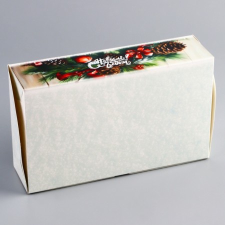 New Year. Folding box, confectionery packaging without a window "Happy New Year!", 25 x 15 x 7 cm-3