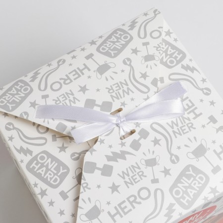 Gift folding box, packaging, “strongest”, 18 x 18 x 18 cm-2
