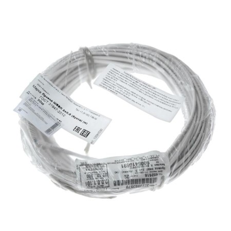 Wire "Master of current" SHVVPBM, section 2x0.5 mm 2, 20 m, white-3