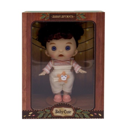 Baby Cute doll, with curls, 18 cm