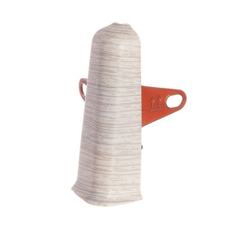 Outdoor angle (external) with fasteners for skirting boards 85mm "decoration", 253 a nimble gray-1