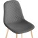 Stol on a metal frame DABL Metal/velor, gold/gray 44x53x86 cm