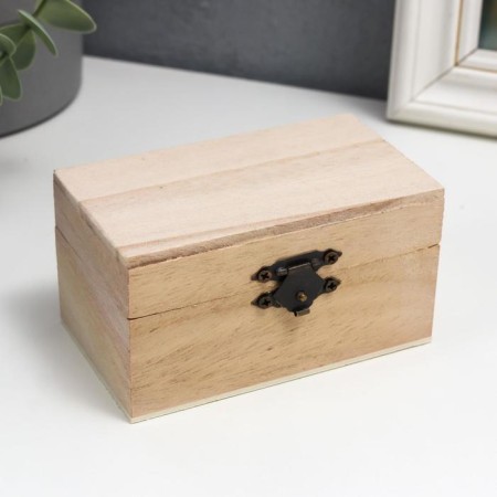 Casket wood under the painting "rectangular" 5.5x10x6 cm-5