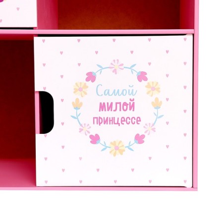 Roader with the doors "Pony", 60 × 60 cm, pink color-4