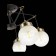 Ceiling EVOLUCE lamp. Sle110302-05. Stricce. 5x60 watts, E27, 59x59x36 cm, black color, bronze