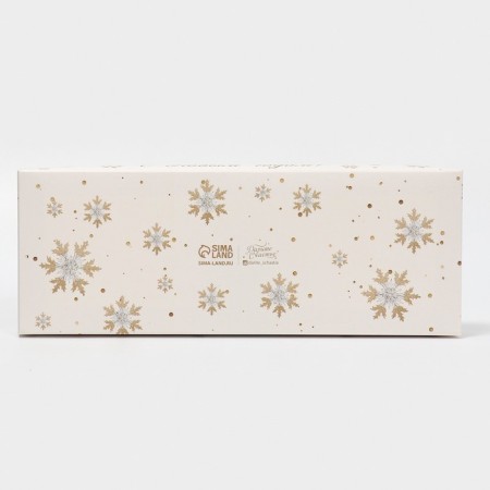 Box for dessert "Snowflakes", 26, 2 x 8 x 9.7 cm, New Year-4