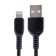 Hoco X20, Lightning cable - USB, 2.4 A, 1 m, PVC braid, black