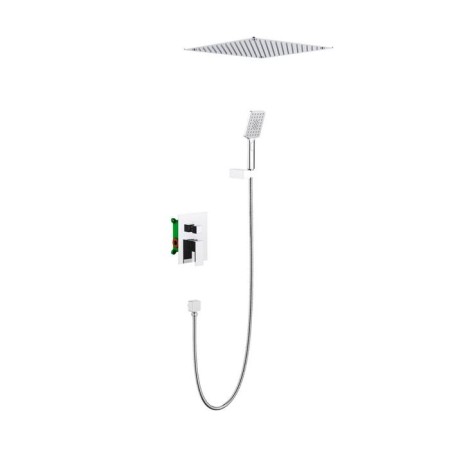 The shower system TIMO SELENE SX-2029/00sm, built-in, tropical shower, hand watering can, chrome