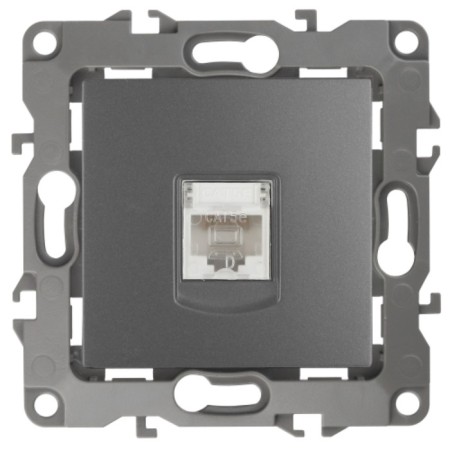 Information socket RJ45, IP20, ERA12, graphite