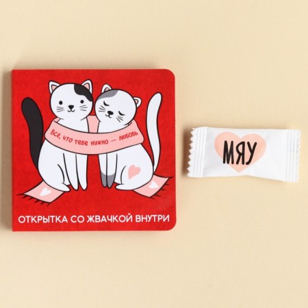 Chewing gum in the postcard “Everything you need”, 1, 36 g.-1