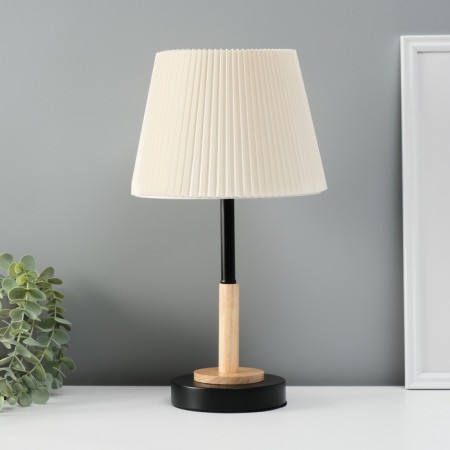 TEPLIC LOOK "Diplomat" 1x40W E27 black/beige 22.5x22.5x39.5cm