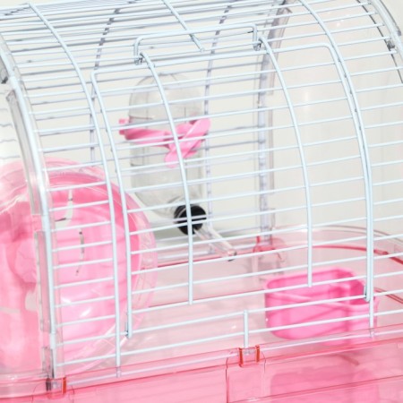 A cage for rodents with filling, 47 x 30 x 38, cm, pink-2