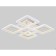 LED ceiling LED with Ambrella Light, Original, FA866, 6XLED, 162 W, ​​15750LUM, 3000-6400K, white color, white