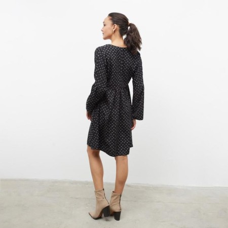 Women's dress Minaku: Green Trend Black Color, Rr. 48-2