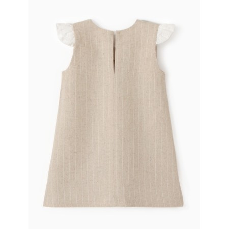 Baby dress minku, beige color, height 68-74 cm-3