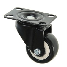 Furniture wheel, d = 50 mm, without brake, black