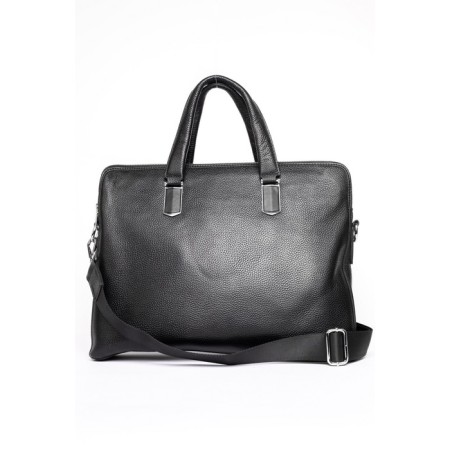 Male portfolio, genuine leather, DG black, 37x7x29 cm