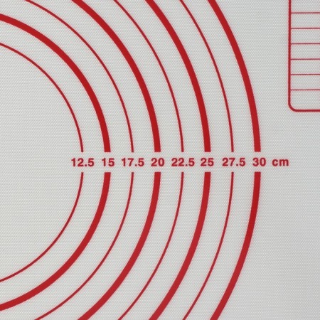 Reinforced rug with a spill of the share, silicone, 40 × 60 cm, white color-1
