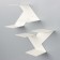 Pan-column "Italian", 2 pcs, white, metal thickness 2 mm, 39 x 16 x 25 cm