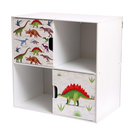 Rabberry with the doors "Dinosaurs", 60 × 60 cm, white color-8