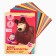 The set "Masha and the Bear" A4: 8l color unilateral cardboard + 8l color bilateral paper