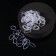 Hair silicone gum, set, d = 1.3 cm, 50 g, transparent color