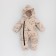 Kinderlitto children's jumpsuit “New friends. Beige animals ", height 68-74 cm