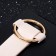 Bracelet Skin "Pompei" capture, light-beige color in gold, 24 cm
