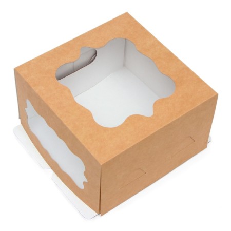 Confectionery packaging, "Bon Appetit", 2 windows, 19 x19 x11.5 cm-2
