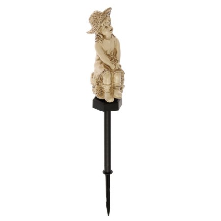 Garden lamp on the solar battery "Girl", 47 cm, 1 LED, glow warm white-2