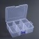 Organizer for decor, mobile cells, 6 cells, 16.5 × 12 × 5.8 cm, the color is transparent