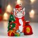 Souvenir Light tree "Tiger in the New Year's cap near the Christmas tree" mix 12x3.2x12.5 cm