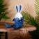 Souvenir "Rabbit" hanging paws, wood 20 cm, blue