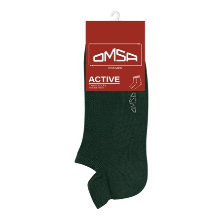 Men's socks with Omsa Active false fiery, size 36-38, color Verde Foresta