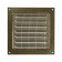 Ventilation grate Zein luxury RM1717Z, 175 x 175 mm, with a grid, metal, gold