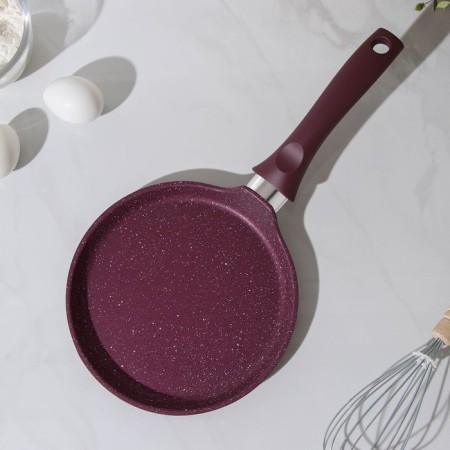 Pancake pan Trendy Style, D = 20 cm, plastic handle, anti -stick coating, purple color-1