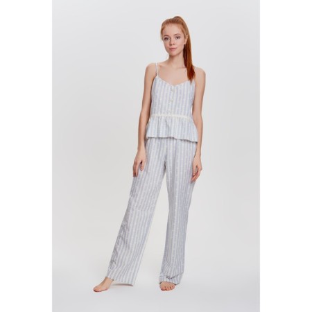 Women's pants Minaku: Country Melody Blue color, rr 48-6