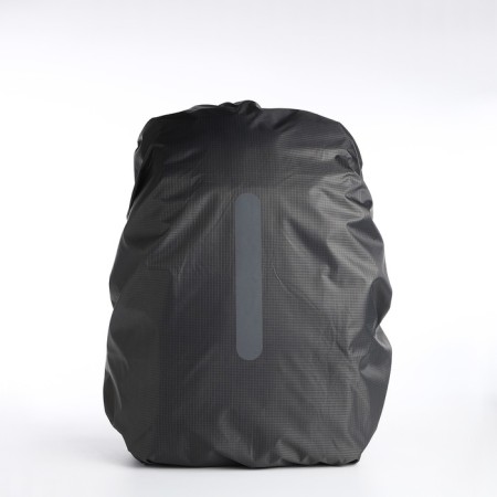 A cover for a backpack 80 liters, with a reflective strip, the color is gray-1