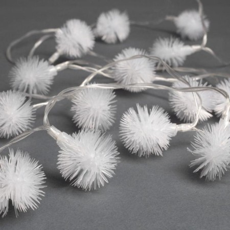 Garland “thread” 3 m with nozzles “Hedgehogs”, IP20, transparent thread, 20 LED, glow of multi (RG/RB), blinking, USB-2