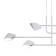 Suspended chandelier Mantra capuccina, LED, 3100LM, 3000K, 1100x150x393 mm, white color