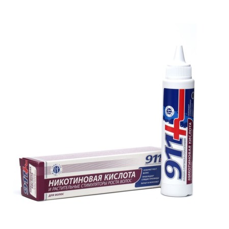 Nicotinic acid for hair 911 with plant growth stimulant, 65 ml