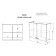 Cabinet hinged, 800 × 290 × 626, ash shimo dark/ash shimo bright